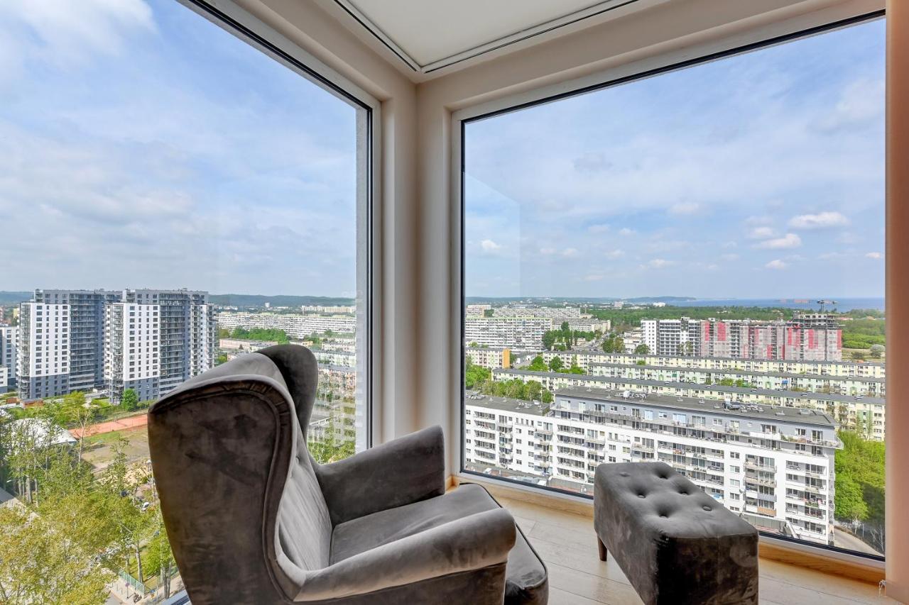 Top Floor Z Widokiem Na Morze By Downtown Apartments Gdansk Ngoại thất bức ảnh